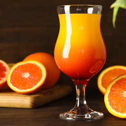 tequila sunrise med frisk appelsin